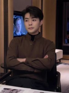 High-End Chinese Style Stand Collar Shirt Fake Two-Piece Sweater Mens Autumn Winter New Fashion Shirt Suit Inner Wear Male Clothing