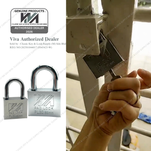 VIVA St Guchi Padlock Key-Alike System 1 Key Opens All Security Lock Set 40mm
