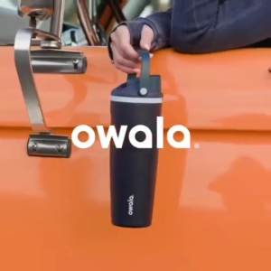 (Authentic)2-in-1 Portable Owala FreeSip Sway Stainless Steel Water Bottle with Straw BPA-Free Sports Safe Easy to Clean