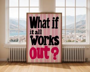 BILIBILI | Poster Nghệ Thuật Treo Tường Khích Lệ Tình Yêu Bản Thân Dành Cho Các Cô Gái Đại Học Trang Trí Thẩm Mỹ Cổ Điển Trích Dẫn Thời Trang Nâng Cao Tinh Thần In Canvas Không Khung