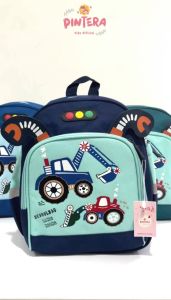 Pintera - Tas Sekolah Anak Laki - Laki TK PAUD Ransel Excavator - Lava