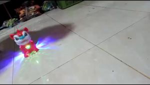 mainan barongsai / naga lompat elektrik ada suara dan lampu