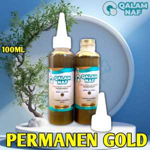 Tinta Permanen Gold Emas Tonta QalamNaf Permanen Gold 100ml