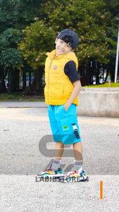 New Varian!!! Celana Cargo Pendek Anak Cowo Cewe - Warna Putih - Short Kargo Pants Premium - Viral