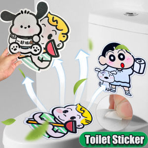 Nhãn dán khử mùi nhà vệ sinh mới bút chì màu hoạt hình Shin-chan cảm thấy nhà vệ sinh tự Nhãn dính nhà tắm khử mùi hôi mùi thơm khử mùi