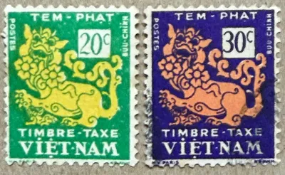 Tem QG Việt Nam 1952: tem phạt con lân