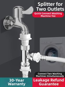 TAOSHI | Water Faucet Splitter One In Two Out Adapter