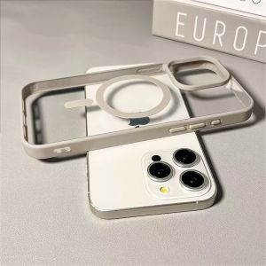 New Luxury Armor Magnetic Magsafe Wireless Charge Case For iPhone 17 16 15 14 13 11 12 Pro Max 15 Plus Air Shockproof Cover