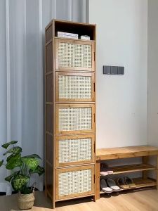【 Desiny 】 Nordic Style Cabinet Coffee Table Set with Expandable TV Stand for Small Living Room
