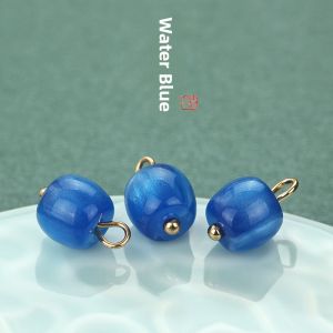 Retro Resin Button Imitating Jade Drum for Cheongsam Shirt Decorative Accessories National Costume Hanfu Skirt Fastener