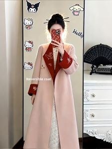XUECAIQI | Winter Wear New Chinese Style Double-Sided Embroidered Coat
