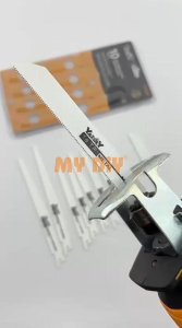 MYDIYHOMEDEPOT - YATOLY 10PCS Saber Saw Blade Set 6"/8" Bi-Metal Reciprocating Saw Blades for Wood & Metal Cutting