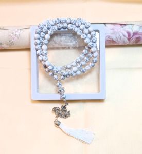 TASBIH BATU ORIGINAL HOWLITE LAFAZD ALLAH 99 BUTIR FREE BOX