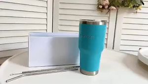 แก้วน้ำเย็น สแตนเลส ขวดน้ำเยติ เก็บอุณหภูมิ 30ออน B986