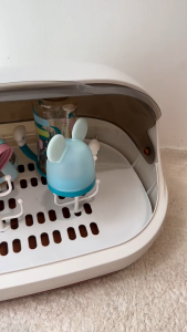 Baby Bottle Storage Box Bottle Sterilizer For Baby Bottle Drying Rack Baby Bottle Organizer For Baby 宝宝奶瓶收纳箱