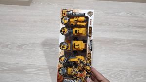 [KST] Mainan Robot Transformers Builder 5 in 1 Deformation Fire Fit Engineering Anak Laki Laki
