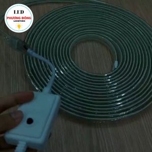 10M DÂY ĐÈN LED 3 GHIM CHẠY ĐUÔI 7 MÀU TẶNG NGUỒN CHỚP