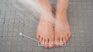 Bath Mat Anti Slip 40x70cm Keset Kamar Mandi PVC Non Slip Penghisap Shower Toilet Dengan Suction Cup