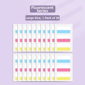 KUALIWEN | Transparent Colorful Writable Sticky Notes