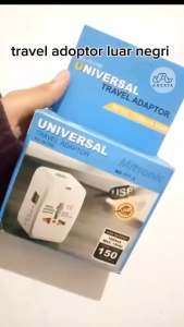 Colokan Travel Universal Adaptor Steker All in One Bisa untuk semua negara