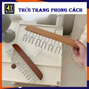 Móc Treo Quần Áo Đang Năng 8 Chấu Bằng Gỗ Tiện Lợi - Móc Gỗ 8 Chấu Treo Đồ Lót  Khăn Thắt Lưng Áo Dây Đa Năng - Móc Phơi ĐỒ
