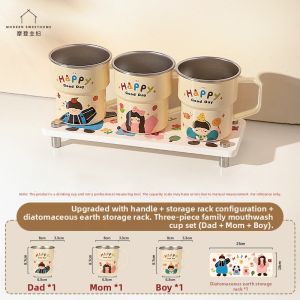 MODERN SWEETHOME | Stainless Steel Family Use Mouthwash Cup