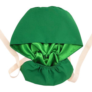 16 Colors Women Scrub Cap Hospital Dentist Ponytail Nursing Hats Satin Lining Long Hairs Quick-dry Aesthetic Caps C-TL-01