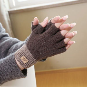 JIFANPAUL | Winter Fingerless Gloves with Lined Lining