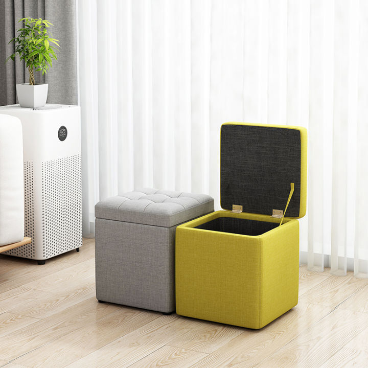Storage Stool Storage Stool Solid Wood Shoe Changing Stool Living Room