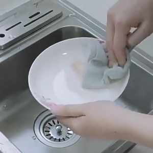 Buy 1 get 1 Kitchen Microfiber Towel Disposable Dishwashing Cloth Non-Stick Dishcloth Home Cleaning Microfiber