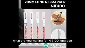 NIB100 Precision Liquid Marking Marker 20mm Long Nib - Permanent Waterproof Professional Marking for Woodworking Repairs & Assembly