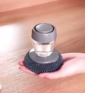 Sikat Sabut Kawat Dispenser Sabun Cuci Piring Wajan Panci