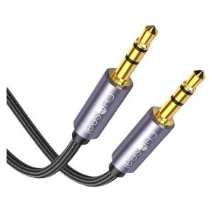 Choseal | Dây Cáp Âm Thanh 3.5mm cho Đài Stereo Ô Tô với Đầu Ra Kép