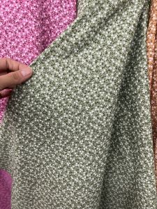 ผ้าเมตร หลา ลายมารีเมโกะ ดอกไม้ ลายการ์ตูน​ ผ้าคอตตอลผสม ถ่ายพร็อพ ฉาก ผ้าปู หน้ากว้าง 115cm