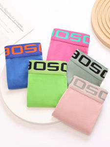 Ladies Pure Cotton Underwear Wide Waist Mid-Rise Antibacterial Large Size Four-Corner Loose Breathable Comfortable Sports Briefs