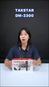 Micro Karaoke có dây Takstar DM-2300 hỗ trợ giảm tiếng ồn chắc chắn bảo hành 1 năm