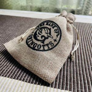 2pcs Set Magic Bank Printed Logo Vintage Sack Gift Bag Halloween Christmas Carnival Gift Packaging 2Sacks