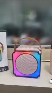 Speaker Bluetooth FLECO K-25 Gratis 2 Microphone Wireless | Speaker Portable Karaoke Full Bass RBG LED USB | Speaker Aktif Extra Bass Model Keren Dan Bisa Dibawa Kemana Saja | Gallery Audio
