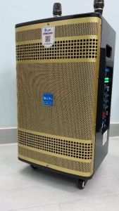 Loa Kéo Bluetooth chính hãng AzproAZ-359A Bass 40 mẫu mới thùng gỗ bóng cao cấpmẫu loa 3 đường tiếng cao cấpmạch Reverb-10 núm chỉnhTặng 2 mic sét tần số