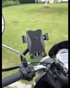 ติดมอเตอร์ N1 เสริมรูปแบบติดแฮนด์ ของ เครื่องมือที่จับโทรศัพท์มือถือ จักรยาน แบบเทียบกับ Lalamove และ Grab