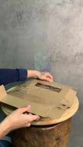 (50 Lembar) Dus Brownies S 215x10x5 Jendela - Box Brownies - Kemasan Brownies - Dus Brownies - Box Brownies