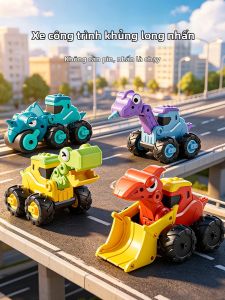XIDIQI | Đồ Chơi Xe Khủng Long Dựa Trên quán Tính 1-3 Tuổi