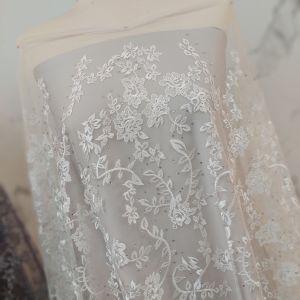 Tulle bordir fbr 21140ST | tulle bordir flower | tulle diamond -IstanaKaen