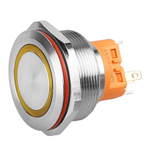 LANBOO | Waterproof Self-Locking or Resetting Metal Button Switch with Light 30mm
