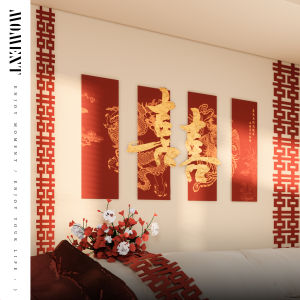 Original Wedding Room Atmosphere Decoration Set KT Board Background Wall Arrangement Photography Festive Bedroom Headboard