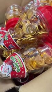 【Mr candy】 100-120pcs Christmas Tree Bottle Chocolate Coin/Ball (X-MAS)candy chocolate cacao