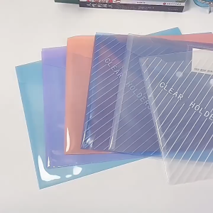 F02 เเฟ้มกระดุม เเฟ้มใส่เอกสาร พลาสติก ขนาด A4 มีหลายสีให้เลือก คุณภาพดี โทนสีพลาสเทล