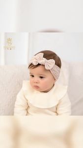 3Pcs/set Baby Headbands Cute Bow Elastic Baby Girls Turban Hair Accessories Baby Girls Gift