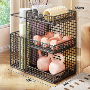 WUBUWEI | Mobile Storage Rack for Fitness Equipment