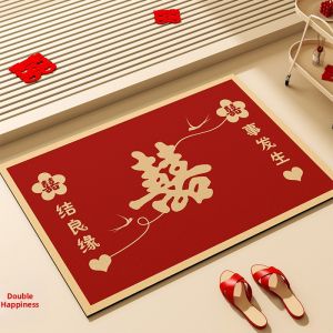 BEIAISI | Silica Mud Non-slip Red Door Mat